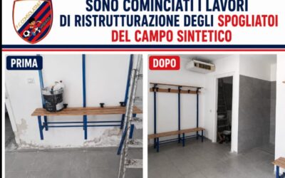 Sono iniziati i lavori di ristrutturazione degli spogliatoi